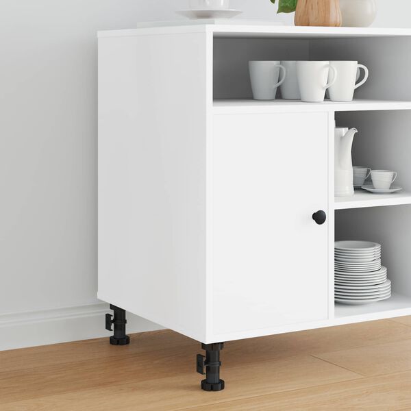 vidaXL M&ouml;belbeine Verstellbar 12 pcs Schwarz 46 x 46 x 128 mm PP