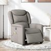 vidaXL Massagesessel Elektrisch Taupe Stoff
