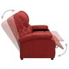 vidaXL 2-Sitzer-Sofa Verstellbar Weinrot Stoff