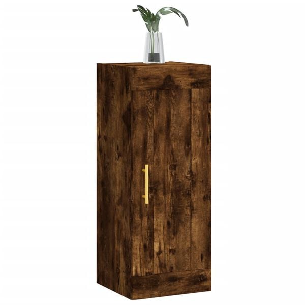 vidaXL Wandschrank R&auml;uchereiche 34,5x34x90 cm Holzwerkstoff