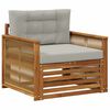 vidaXL Outdoor Mittelsofa Natur