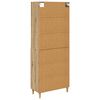 vidaXL Highboard Artisan-Eiche 69,5 x 32,5 x 180 cm Holzwerkstoff