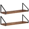 vidaXL Wandregale 2 stk. Altholz 50 x 16 x 15,5 cm