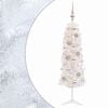 vidaXL K&uuml;nstlicher schmaler Weihnachtsbaum mit Weihnachtskugel 150 cm