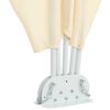 vidaXL Faltbarer Terrassen-Seitenf&auml;cher Creme 300&times;200 cm