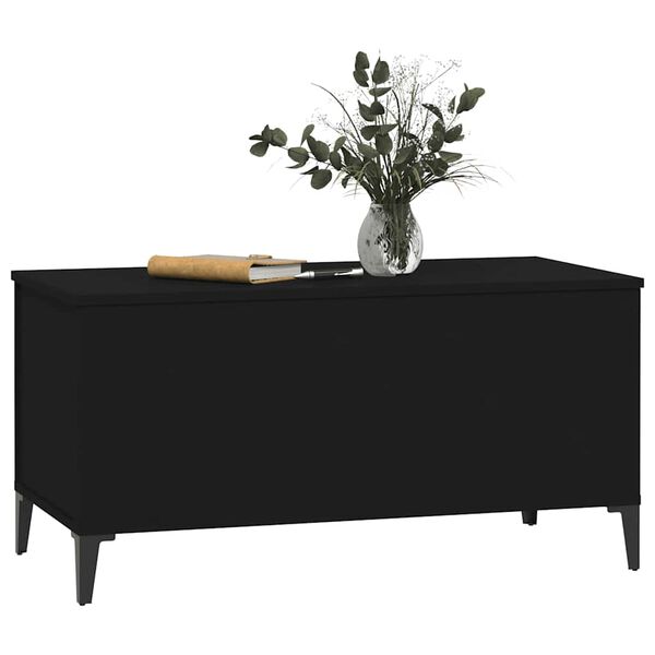 vidaXL Couchtisch Schwarz 90x44,5x45 cm Holzwerkstoff