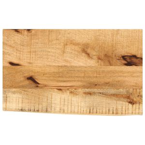 vidaXL Tischplatte 40x20x2,5 cm Baumkante Massivholz Raues Mangoholz