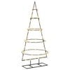 vidaXL Metall-Weihnachtsbaum mit St&auml;nder KUOPIO 125 cm Warmes Wei&szlig;