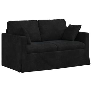 vidaXL Sofa Schwarz 138 x 78 x 80 cm Samt