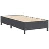 vidaXL Boxspringbett Dunkelgrau 90 x 200 cm Samt