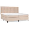 vidaXL Boxspringbett Matratze Cappuccino-Braun 200x200cm Kunstleder