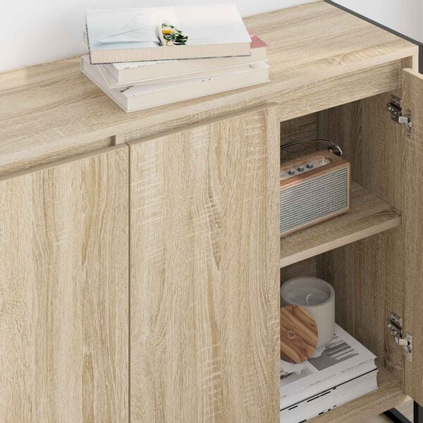 vidaXL Seitenschrank Sonoma 96,5 x 30 x 75 cm Holzwerkstoff