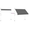 vidaXL Einziehbare Markise Handbetrieben 300 cm Anthrazit