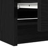 vidaXL TV-Schrank Schwarz 100x35x54 cm Holzwerkstoff