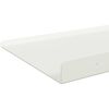 vidaXL Schwebendes Regal 4 pcs Wei&szlig; 80 x 18 x 2,5 cm Stahl