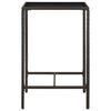 vidaXL 5-tlg. Gartenbar-Set Poly Rattan Braun