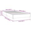 vidaXL Bettgestell ohne Matratze Rosa 90x220 cm Samt