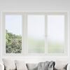 vidaXL Selbstklebende Fensterfolie Matte Streifen 90 x 500 cm PVC