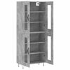 vidaXL Highboard Betongrau 69,5x34x180 cm Holzwerkstoff