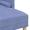 vidaXL Sofa Set mit Kissen Jeans blau Polyester