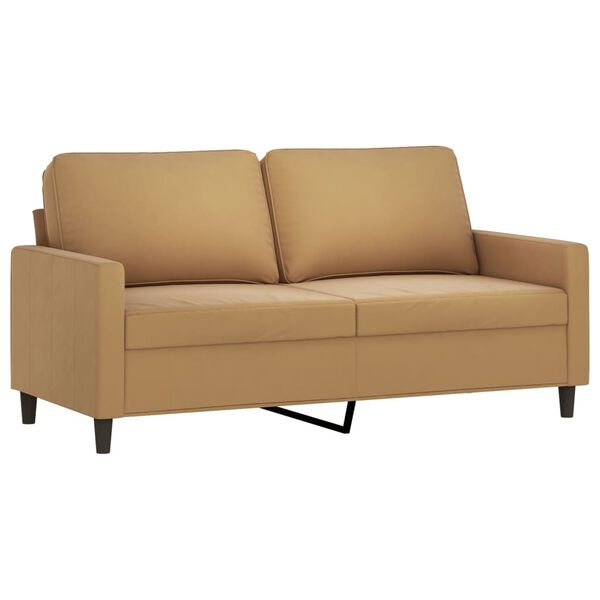 vidaXL 2-Sitzer-Sofa Braun 140 cm Samt