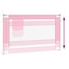 vidaXL Kleinkind-Bettschutzgitter Rosa 120x25 cm Stoff