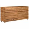vidaXL Hochbeet 150x40x72 cm Teak Altholz und Stahl
