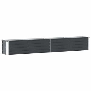 vidaXL Garten-Hochbeet Verzinkter Stahl 320&times;40&times;45 cm Anthrazit