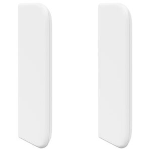 vidaXL Kopfteil Ohr Wei&szlig; PVC