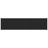vidaXL Fensterbank Schwarz mit Holzmaserung 100 x 20 x 4,5 cm PVC
