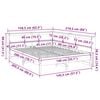 vidaXL Massivholzbett mit Regal ohne Matratze Wei&szlig; 140x200 cm Kiefer