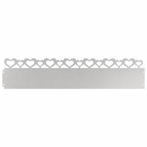 vidaXL Rasenkanten 10 pcs Silber 103 x 0,05 x 22 cm Edelstahl