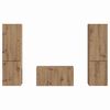 vidaXL TV-Schrankset 5 pcs Artisan-Eiche Holzwerkstoff
