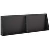 vidaXL St&uuml;tzmauer 2 stk. 60 x 12 x 50 cm Stahl Schwarz