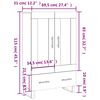 vidaXL Highboard Wei&szlig; 69,5x31x115 cm Holzwerkstoff