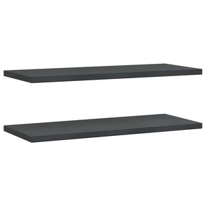 vidaXL Wandregale 2 Stk. 100x40 cm Schwarz Edelstahl
