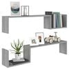 vidaXL Wandregale 2 Stk. Grau Sonoma 100x15x20 cm Holzwerkstoff