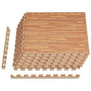 vidaXL Pool Bodenschutzmatte 6 stk. Holz 2,16 m&sup2; EVA-Schaum