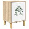vidaXL Nachttisch HANAU Sonoma-Eiche 36 x 33 x 50 cm Holzwerkstoff