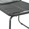 vidaXL 9-tlg. Garten-Essgruppe PVC Rattan Schwarz