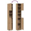 vidaXL Badezimmerschrank Artisan Oak 32x25,5x190 cm Holzwerkstoff