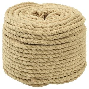 vidaXL Bootsseil 8 mm 500 m Natur