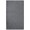 vidaXL Fu&szlig;matte Grau 90x150 cm