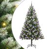 vidaXL K&uuml;nstlicher Klapp-Weihnachtsbaum mit Schnee&uuml;berzug 300 LEDs