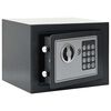 vidaXL Digitaler Safe mit Schloss Dunkelgrau 23 x 17 x 17 cm Stahl