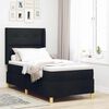 vidaXL Boxspringbett mit Matratze Schwarz 80 x 200 cm Stoff