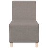 vidaXL Modulares Sofa ohne Armlehnen Beige 55 cm Stoff