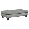 vidaXL Kindersofa mit Hocker Hellgrau 100x50x30 cm Samt