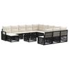 vidaXL Gartensofa-set 13 stk. Schwarz Poly-Rattan