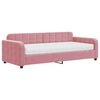 vidaXL Tagesbett mit Matratze Rosa 90x200 cm Samt